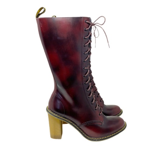 Eye Heel Diva Zipper Platform Boots 