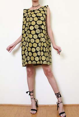 black and gold african print dress Hassana Women's African Print Maxi Dress (Black Gold Mudcloth) main image 1
