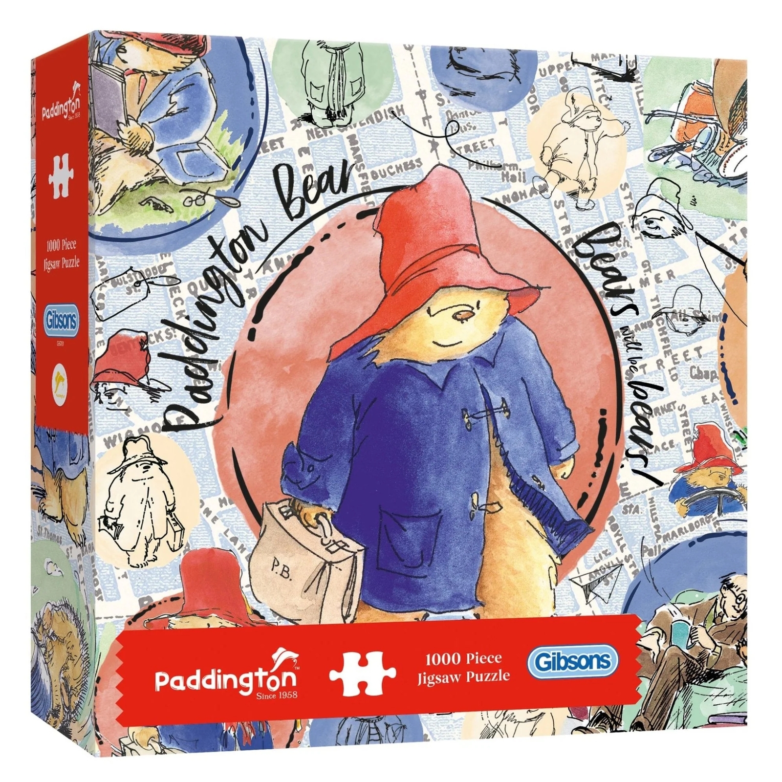 Gibsons Games Paddington 1000 Piece Jigsaw Puzzle Toys G6701