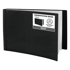 	Dunwell Landscape Binder with 24-Pocket Presentation Book 8.5x11 Clear Sleeves	