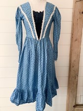Vintage Gunne Sax Jeunes Filles by Jessica Floral Prairie Dress Lace Cottagecore