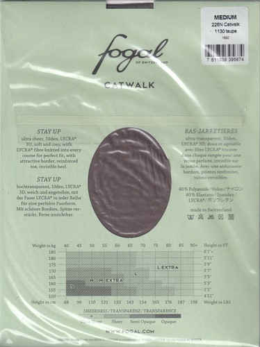 Bas jarretière FOGAL CATWALK 226N 4 coloris. S - M - L. Ultra sheer stay-ups. - Zdjęcie 14 z 21