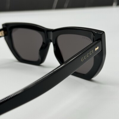 NEW GG1520S 001 GUCCI BLACK GREY GEOMETRIC WOMEN GUCCI