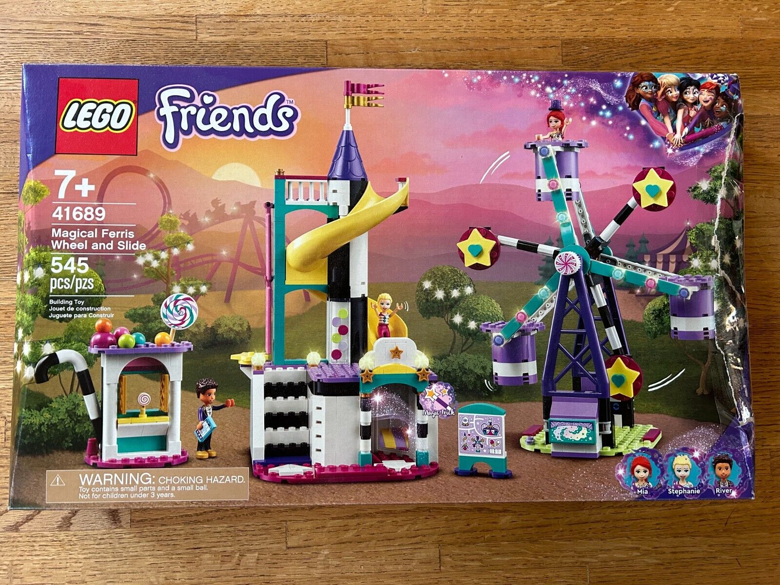 Retired LEGO Friends 41689 Magical Ferris Wheel Slide 100% Complete Manual & Box