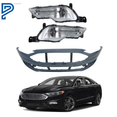 For 2017 2018 Ford Fusion Advance Front Bumper Cover And Left And Right 