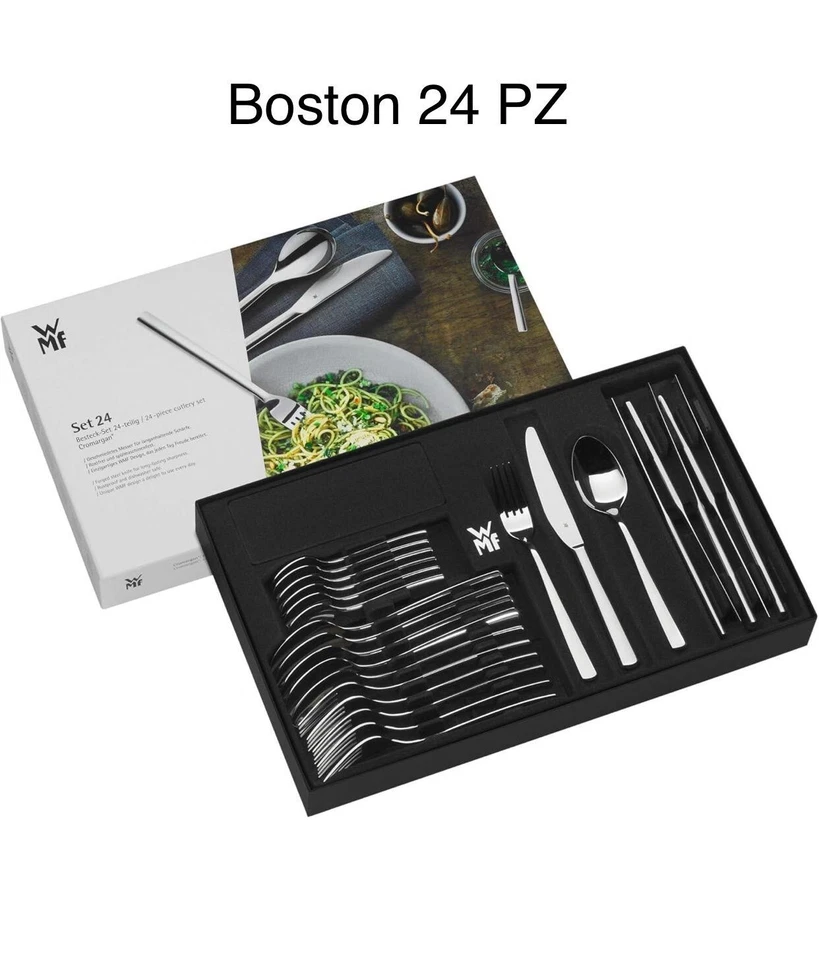 WMF  BOSTON  SET 24 POSATE  ACCIAIO INOX   MM 3,5  ( PROMO ) - Immagine 2 di 4