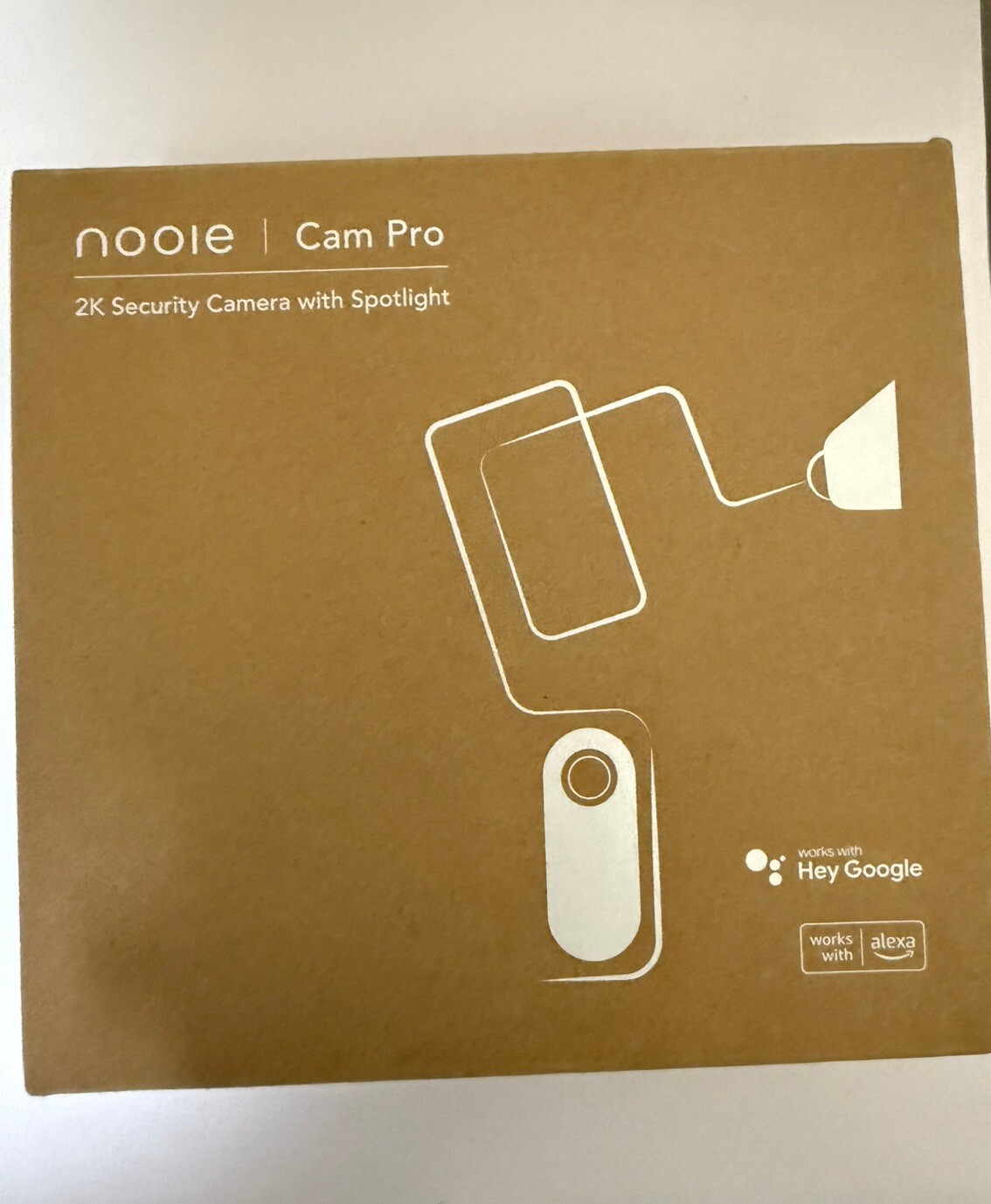 nooie Cam Pro, 2K Security Camera w/ Spotlight, 2-way Audio, Color Night Vision