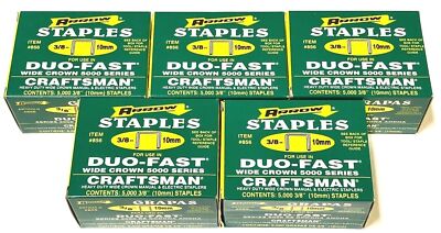 25,000 Arrow Fastener 856 Duo-Fast 5000 Series 3/8'' Staples