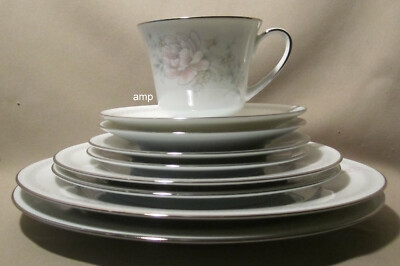 Noritake Easthampton 3491 2 Place Settings minus 1 cup (9 pieces) PERFECT!