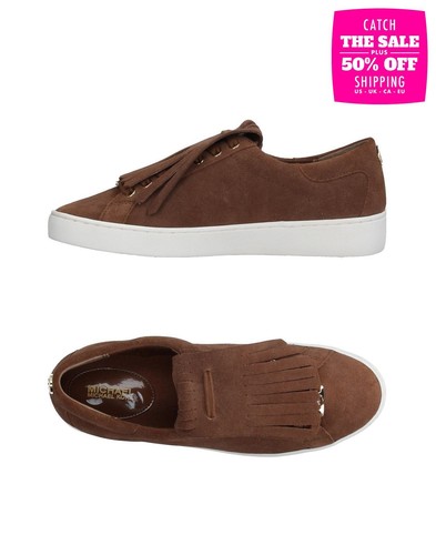 PVP €150 MICHAEL MICHAEL KORS Zapatillas de Cuero US6 UK3 EU36 Flecos Logo Planas - Imagen 12 de 12