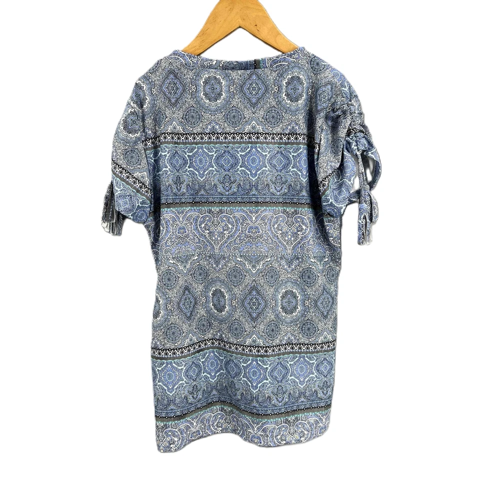 Seafolly Blue Paisley Rashguard Short-Sleeve Swim Shirt Kids Size 12 - Image 3 of 4