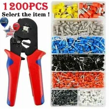 Cord Pin End Bootlace Ferrule Cable Terminals Set Crimp Wire Connectors 1200PCS