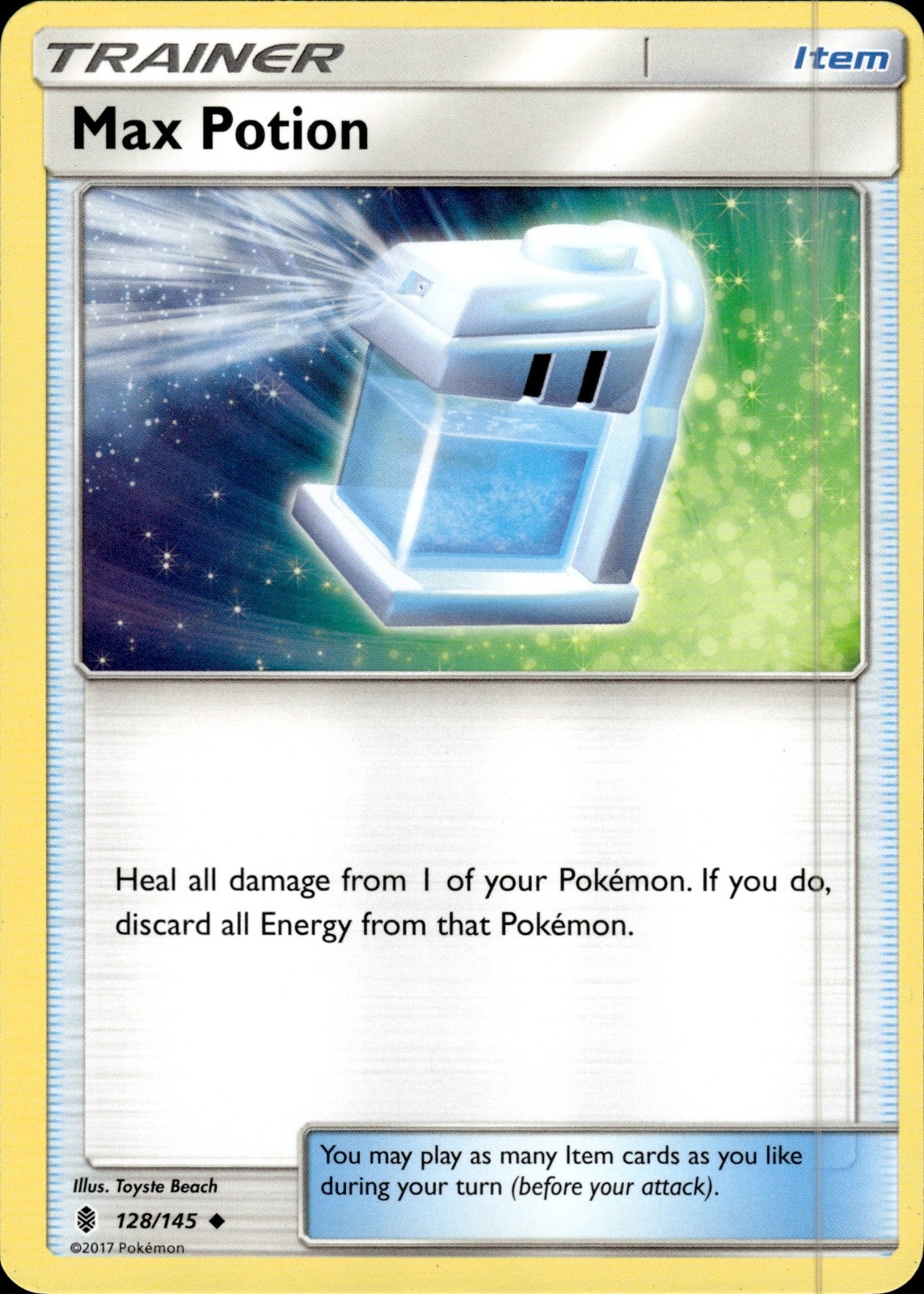 Pokemon TCG Card Max Potion Item SM - Guardians Rising SM02 128/145 2017