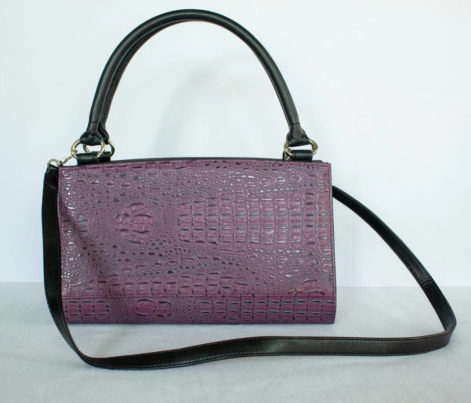 Miche, фиолетовый животных, текстурированный сумочки, коричневый внутри, 11,5 x 7, с плечевым ремнем - Изображение 2 из 4