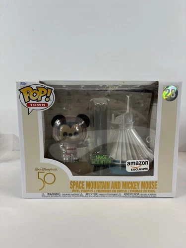New Funko Pop! Town Rides Space Mountain and Mickey Mouse #28! Amazon Exclusive!