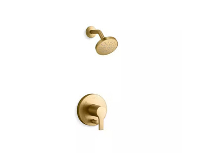 Kohler T35326-4Y-2MB Elate Shower Trim Kit in Vibrant Brushed Moderne Brass