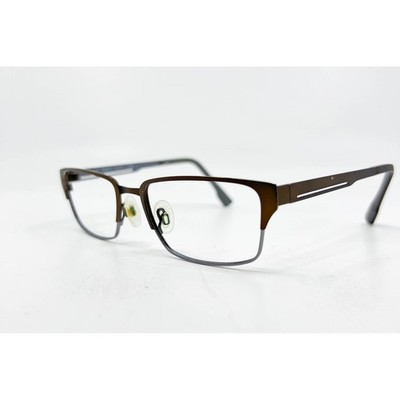 Flexon Eyeglass Frames Mens Brown E1044 210 Traction 53-18-140