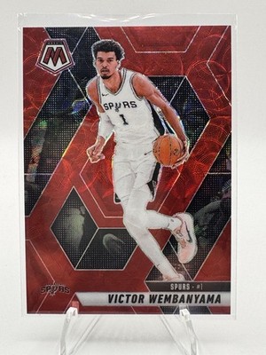 2024-25 Panini Mosaic Basketball Victor Wembanyama #31 Red Scope Prizm Spurs /75