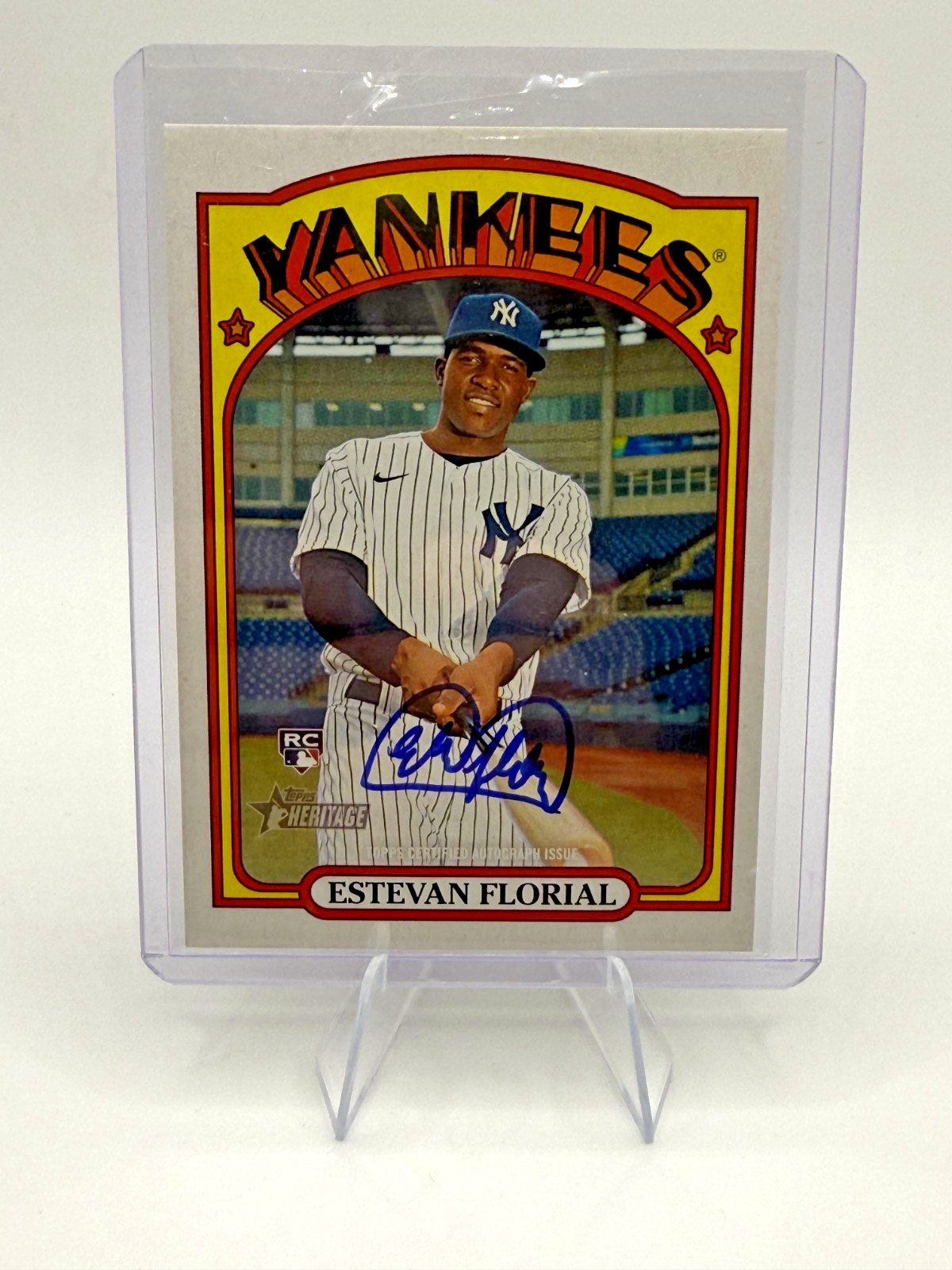 2021 Topps Heritage - Real One Autographs Estevan Florial #ROA-EF (AU, RC)
