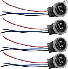 3157 Car Wire Harness Pigtail Socket, Waterproof Universal LED and Size: 4pcs