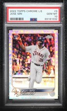 2022 Topps Chrome Logofractor Edition Jose Siri #9 PSA 10 GEM MT 07m7