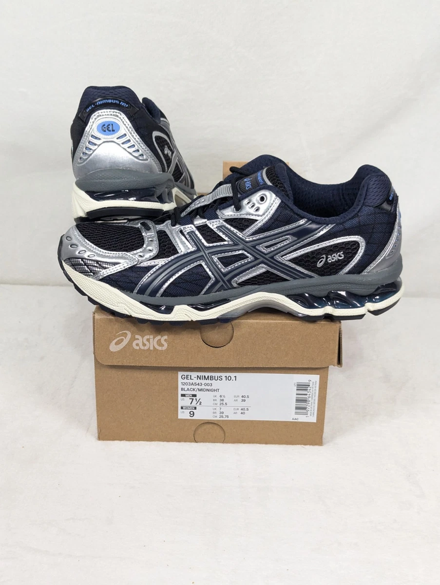 Asics Gel Nimbus 10.1 Black Midnight 1203A543 003 Size 7.5 Men Blue Mesh Runner Asics Gel Nimbus 10.1 Black Midnight 1203A543 003 Size 7.5  main image 3