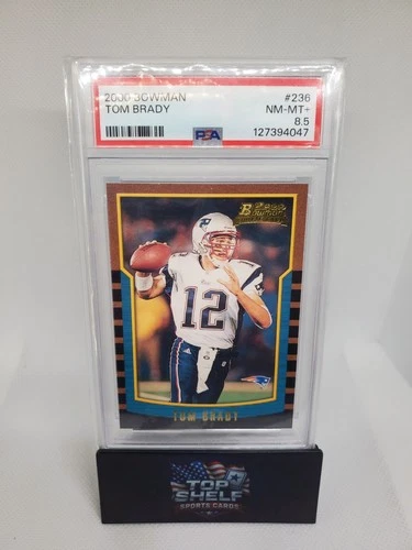 2020 BOWMAN TOM BRADY ROOKIE CARD PSA 8.5