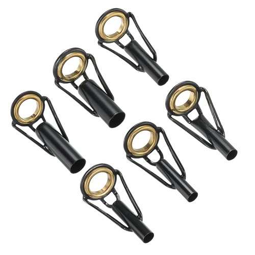 6pcs 3.0-6.5mm Kit Riparazione Punta Canna da Pesca Guida Anello Acciaio Inox, Oro - Foto 1 di 6