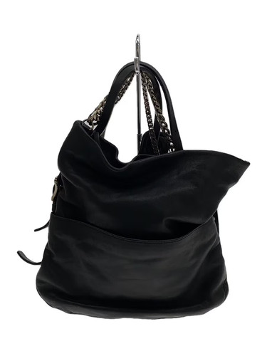 JIMMY CHOO Shoulder Bag Leather Black Plain
