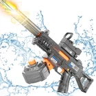 Electric Water Gun for Adults & Kids Long Range Water Squirt Gun Toys with Light