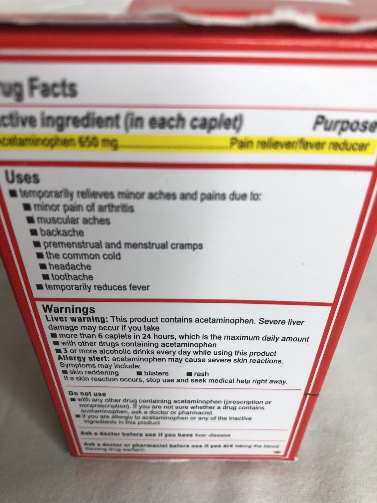 8HR Arthritis Pain Relief Caplets, 650 Mg Acetaminophen Arthritis 100 ct Ex 2/28