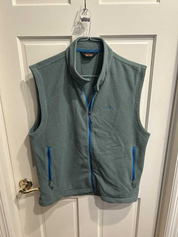 Men’s Orvis Trout Bum Vest Men’s L Fishing Gear Olive Green Light Fleece Large L