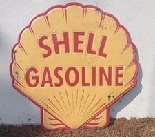 Shell Gasoline Vintage Style Wall Decor 36&rdquo; Metal Sign Garage Shop Man Cave