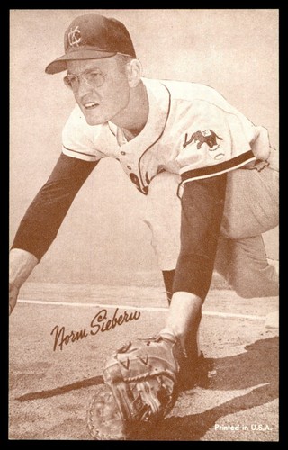 Norm Siebern 1963 Exhibits Statistic Back card