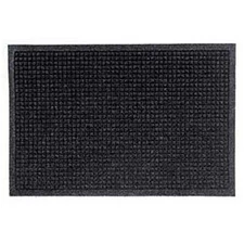 M+A Matting WaterHog Waffle Design Mat 3x10' Fabric Border Charcoal