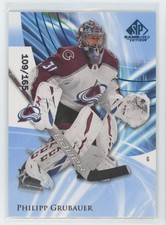 2020-21 SP Game Used Blue Burst /165 Philipp Grubauer  Colorado Avalanche #69