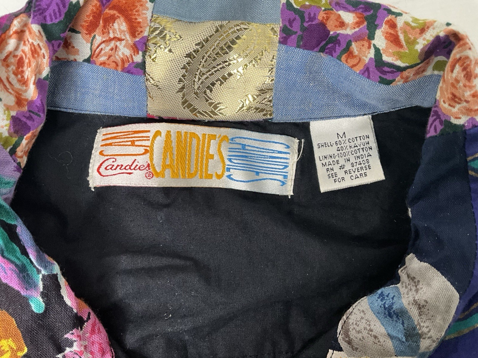 CANDIES Maximalism Boho Patchwork Cropped Jacket … - image 11