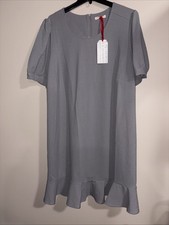 Standards and Practices Women’s Crepe Knit Dress Color: Grey Size: 2X NEW!