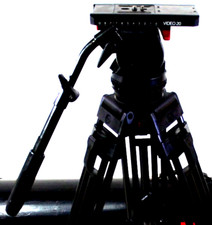 SACHTLER V20P PLUS FLUID HEAD TELESCOPIC PAN BAR PLATE TIE DOWN KN SERVICED 59Lb