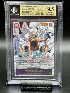 2025 One Piece EN EB02 Manga Alternate Art #061 Monkey D. Luffy BGS 9.5