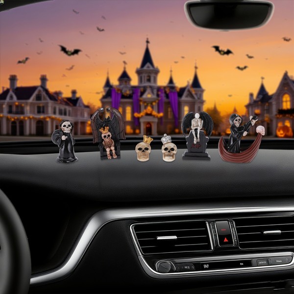 Halloween Figuren GeisterköNig Halloween Miniaturen Resin Mehrfarbig 1 Set-image