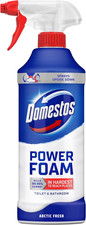 Domestos Power Foam Arctic Fresh Toilet Bathroom Cleaner Spray 450ml Kills Germs 7.67 per litre