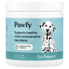 2 X Pawfy, Eye Support, For Dogs, 6 Months , Peanut Butter, 30 Chews, 4.5 oz 12