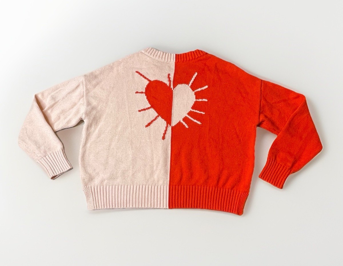 Kerri Rosenthal XO KR Sweater Radiant Heart Oversized size Medium