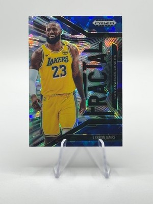 2024 Panini Prizm Black LeBron James Fractal Blue Ice Prizms /125 #1