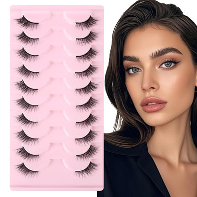 3D Volume Band Falsche Wimpern Wimpernverlängerung Set DIY Cluster Lashes Natürl