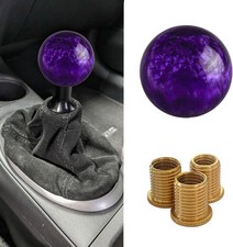 Shift Knob Manual Gear Shifter Knobs Acrylic Round Gear Shift Stick Purple