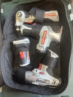 Set of (4) Craftsman Nextec 12V Tools. Auto Hammer, Multi Saw, Drill Driver, LED