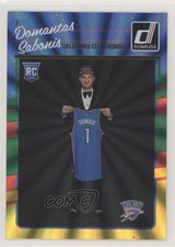 2016 Panini Donruss Rookies Green & Yellow Holo Laser Domantas Sabonis #161 hn8