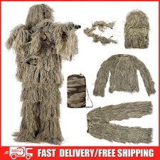 3D Withered Grass Ghillie Suits Military Camouflage Hunting Suits Hunting Set